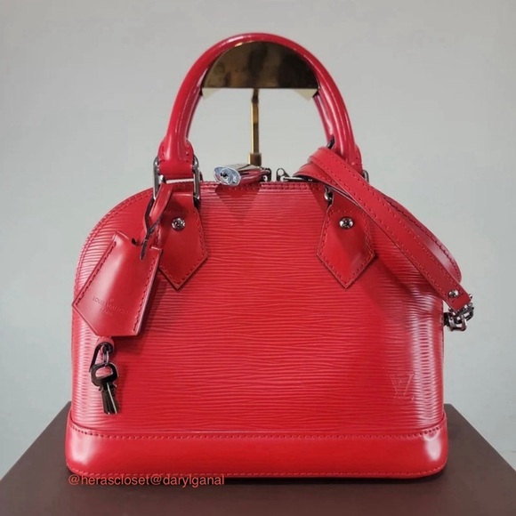 •LOUIS VUITTON• Alma BB Coquelicot 2014